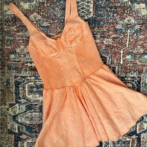 Free People Peach Jumpsuit